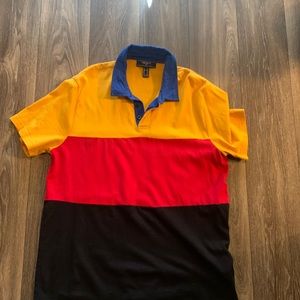 Color block polo
